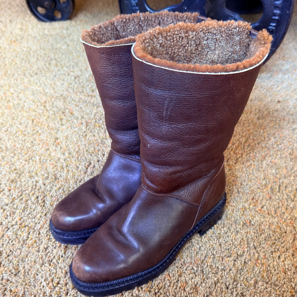 Blondo Brown Leather Boots - Picture 3 of 16